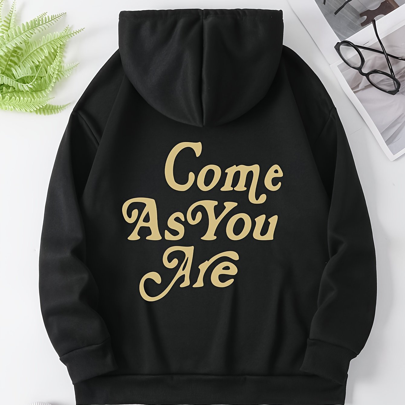 Come As You Are Women's Christian Pullover Hooded Sweatshirt claimedbygoddesigns