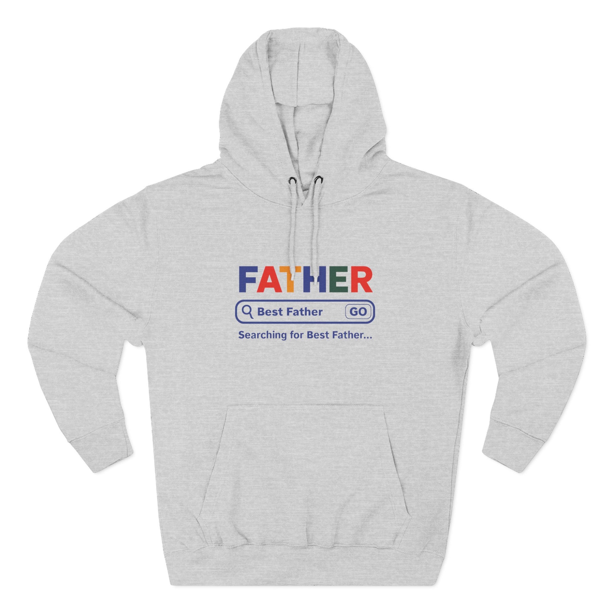 Father's Day Three - Panel Fleece Hoodie, Gift for Dad, Best Father Hoodie, Personalized Father Sweatshirt, Cute Dad Attire - ClaimedbyGodDesigns