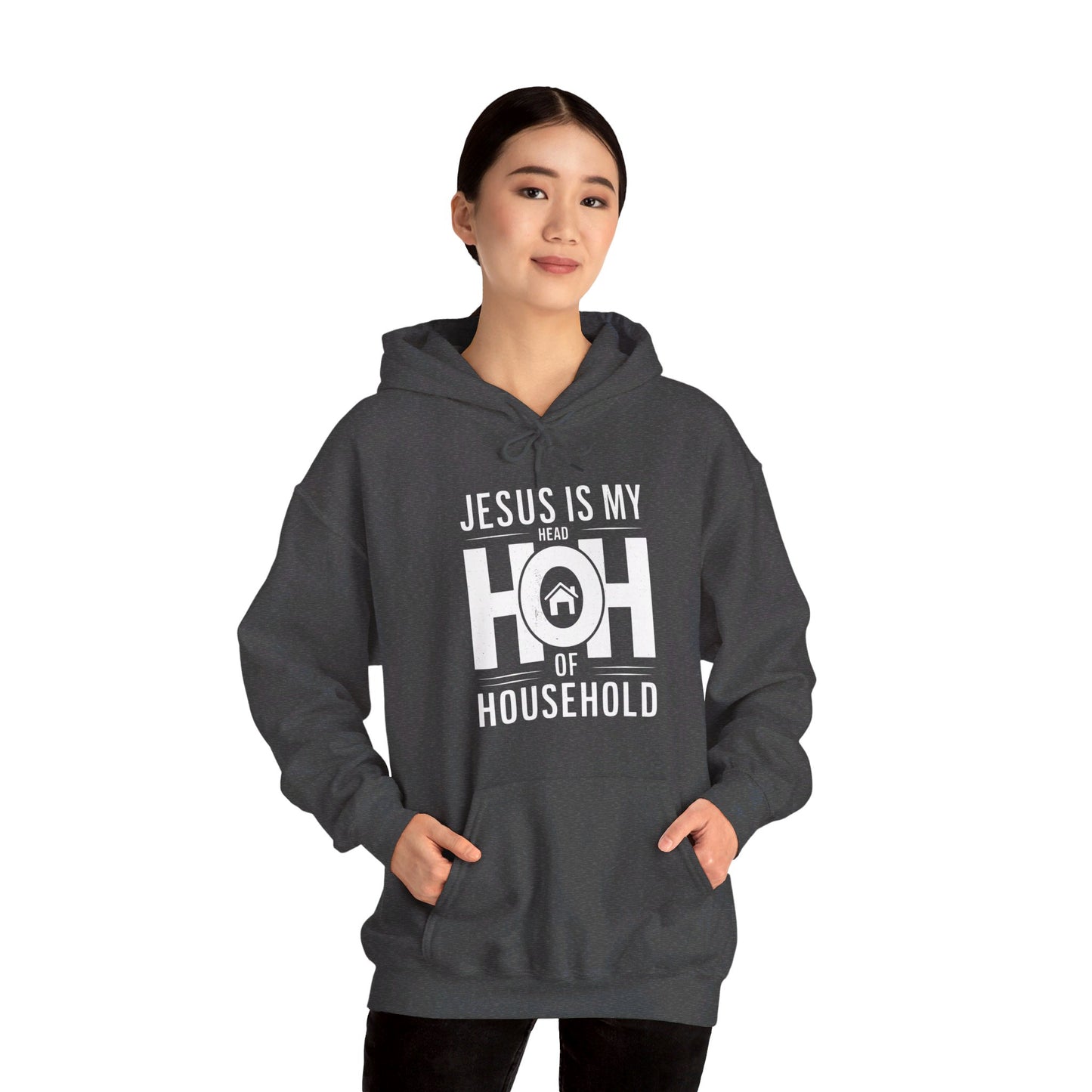 Jesus Is My Head Of Household HOH Unisex Christian Pullover Hooded Sweatshirt