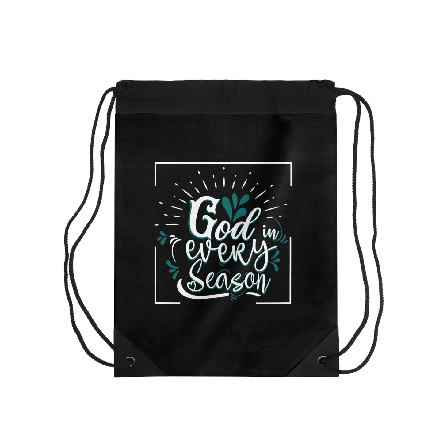 God In Every Season Drawstring Bag