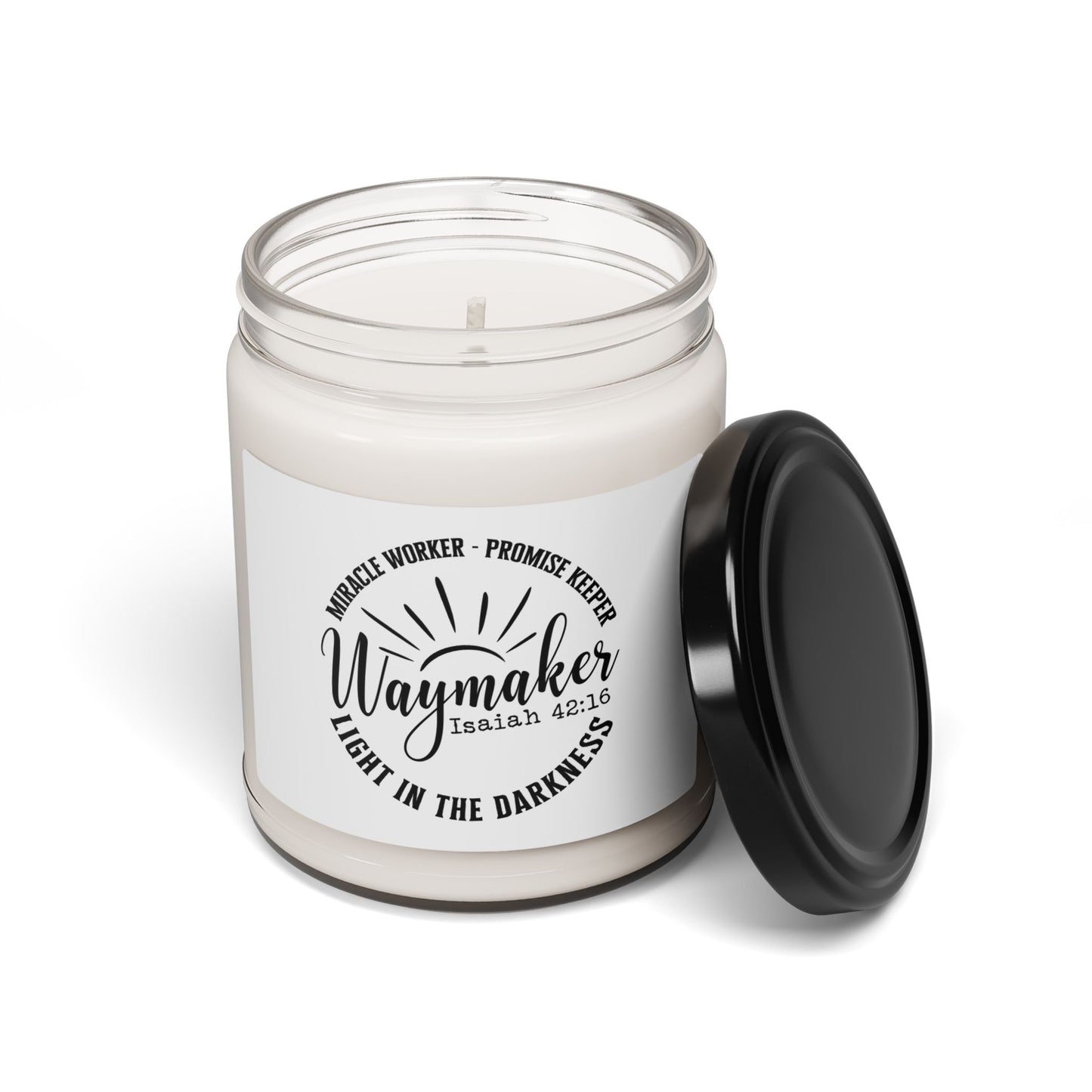 Scented Soy  Christian Candle - Waymaker | Inspirational Light in the Darkness