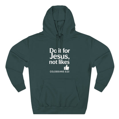Christian Unisex Fleece Hooded Sweatshirt, Inspirational Hoodie, Do It for Him Pullover, Religious Gift, Cozy Faith Apparel - ClaimedbyGodDesigns