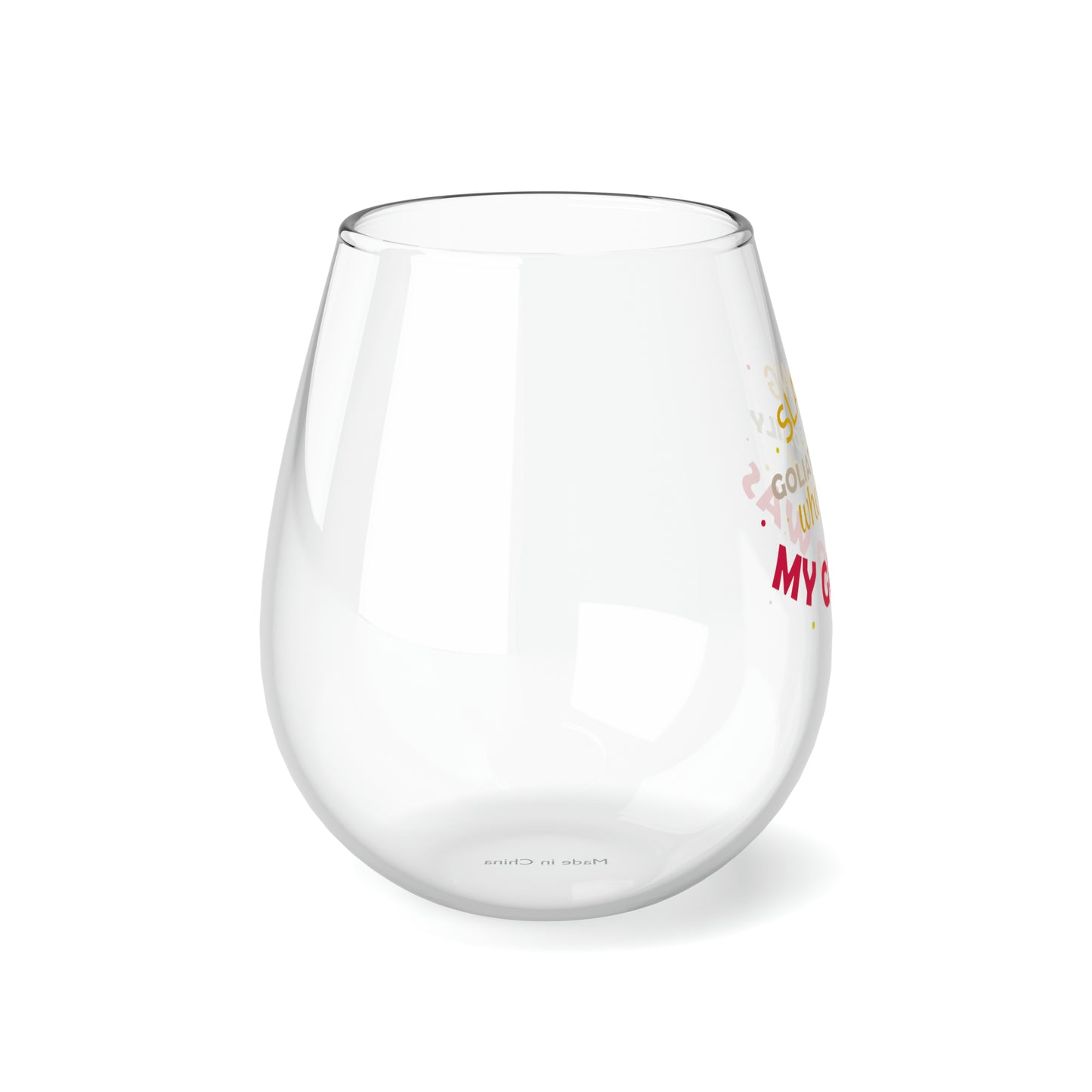 Slaying The Goliaths Daily Who Forgot Who My God Was Stemless Wine Glass, 11.75oz