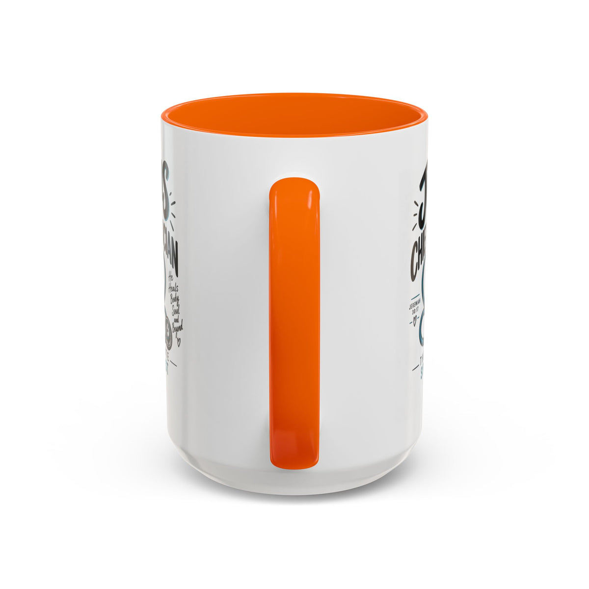Jesus Is My Chief Physician Accent Coffee Mug – Christian Faith Medical Gift