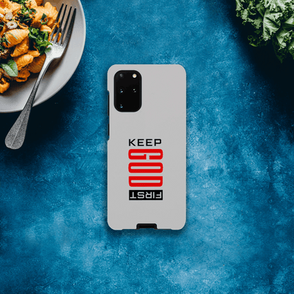 Keep Him First Christian Tough Phone Case For Samsung Galaxy - ClaimedbyGodDesigns