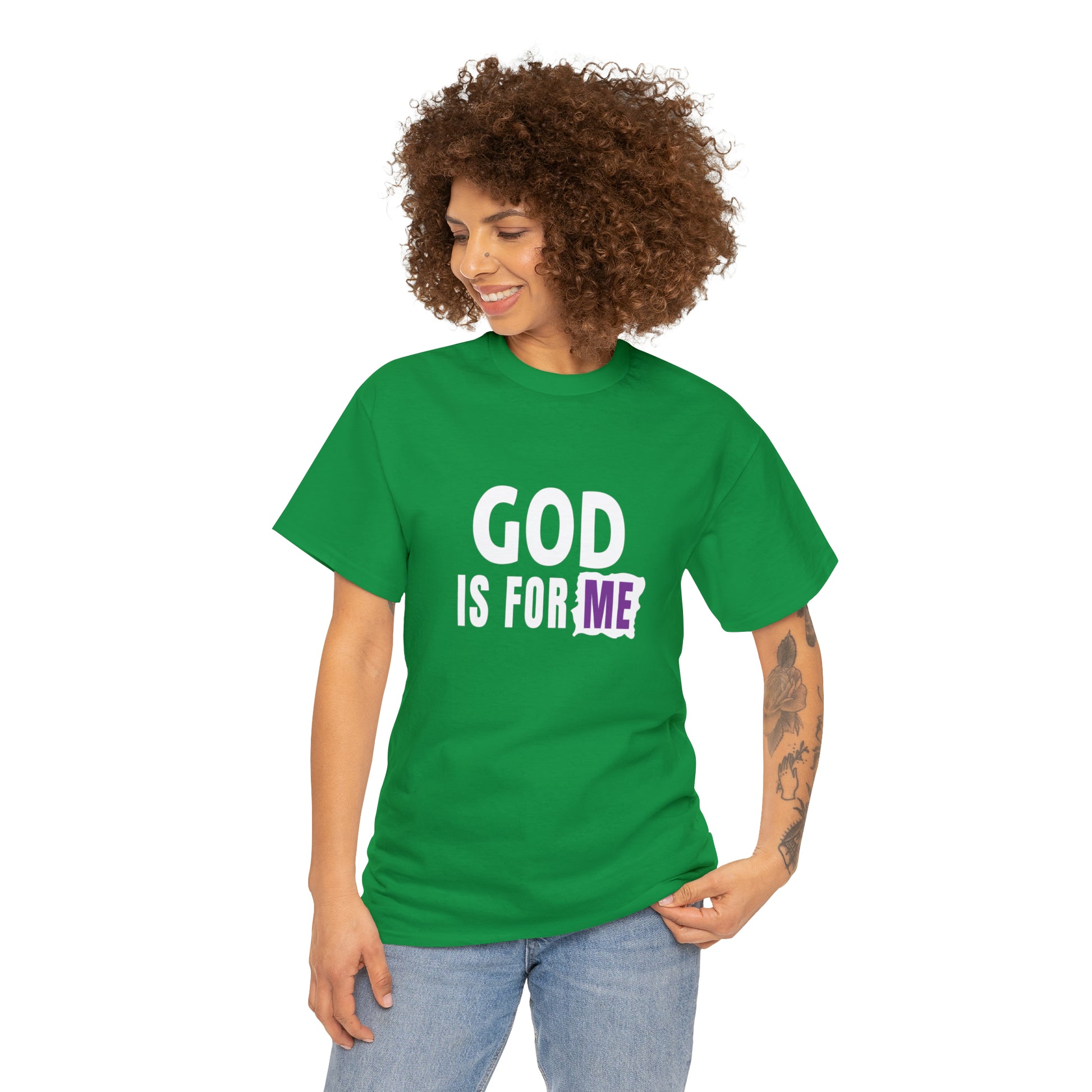 God Is For Me Unisex Heavy Cotton Tee Printify