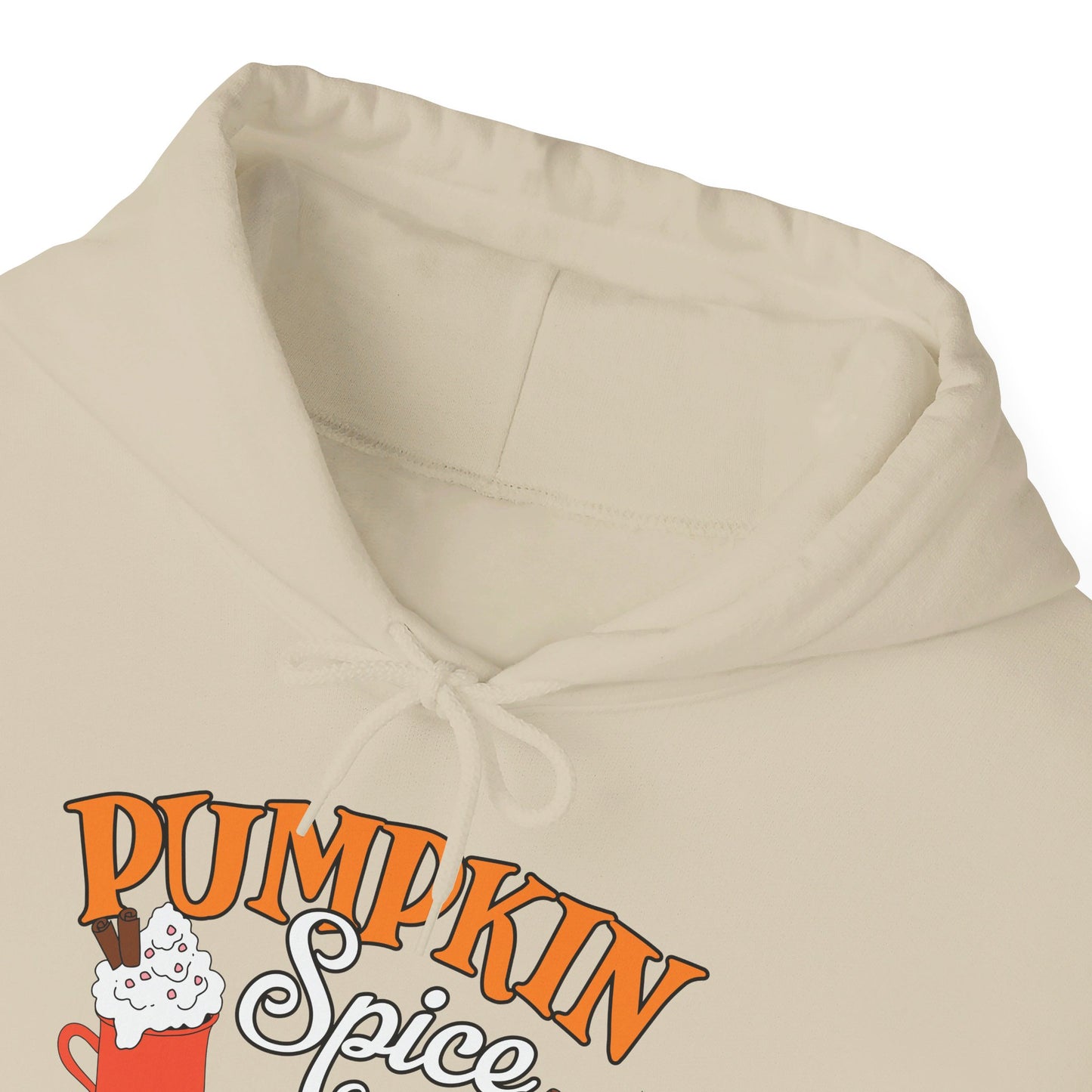 Pumpkin Spice And Jesus Christ Halloween Unisex Christian Pullover Hooded Sweatshirt