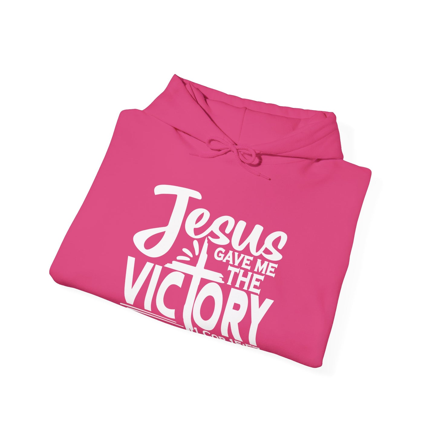 Jesus Gave Me The Victory Unisex Christian Hooded Pullover Sweatshirt