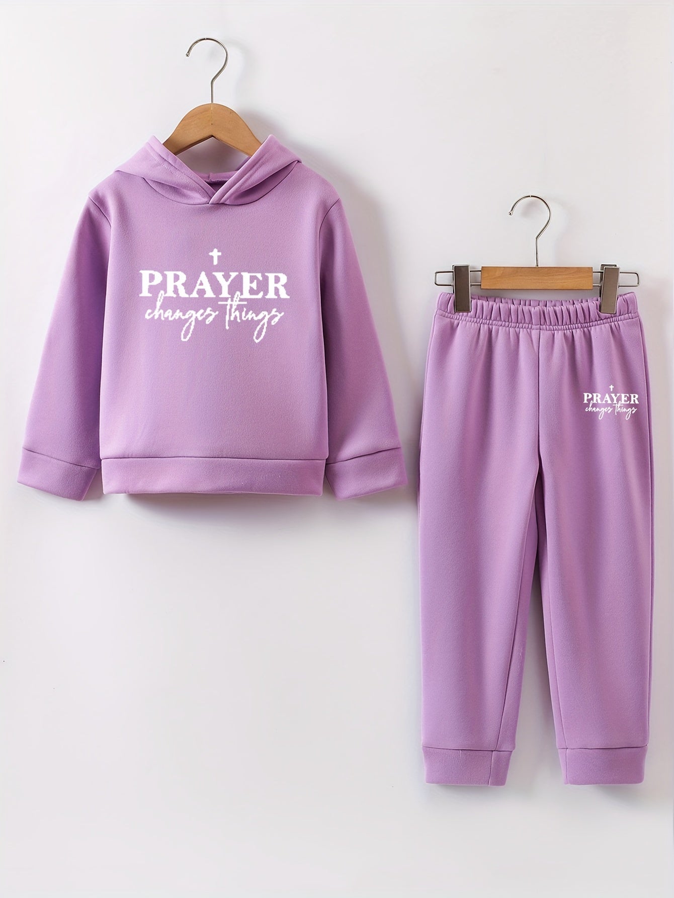 Prayer Changes Things Youth Christian Casual Outfit claimedbygoddesigns