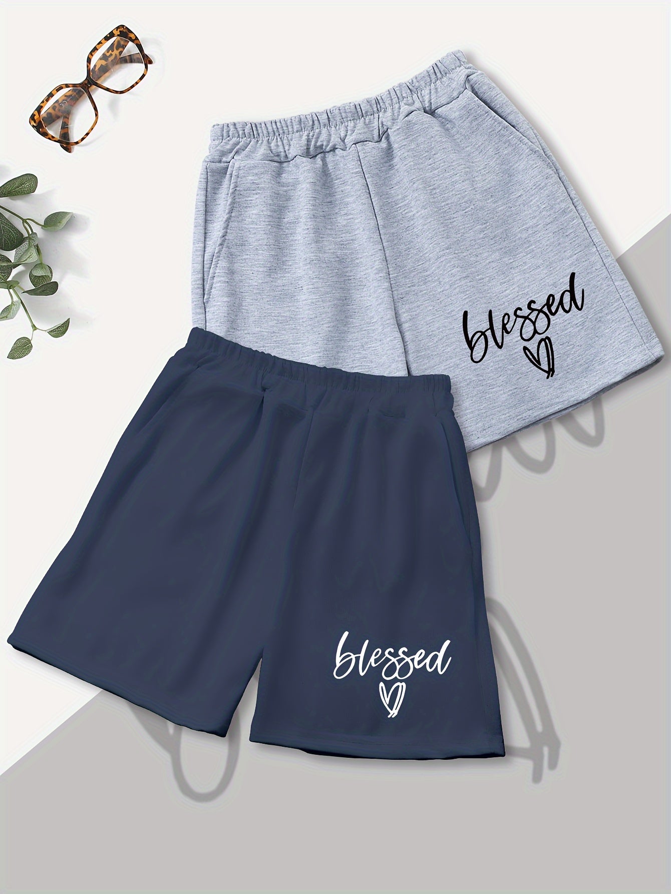 Blessed 2pcs Youth Christian Shorts claimedbygoddesigns