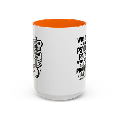 Inspirational Quote Accent Coffee Mug - Perfect Gift for Motivational Moments, Office Desk Essentials, Christian Gifts, Proverbs 3:5-6