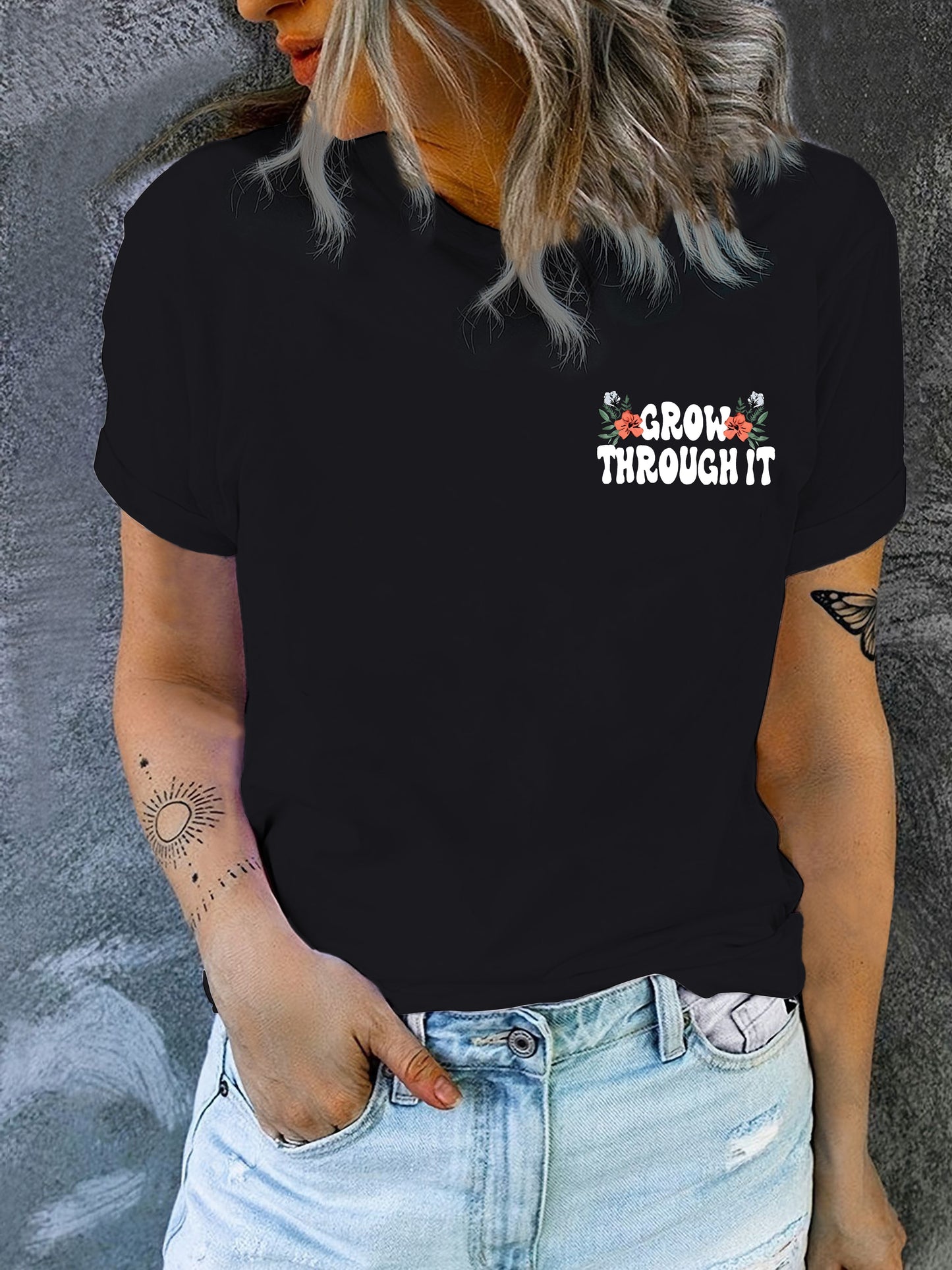 Grow Through It Women's Christian T-shirt claimedbygoddesigns