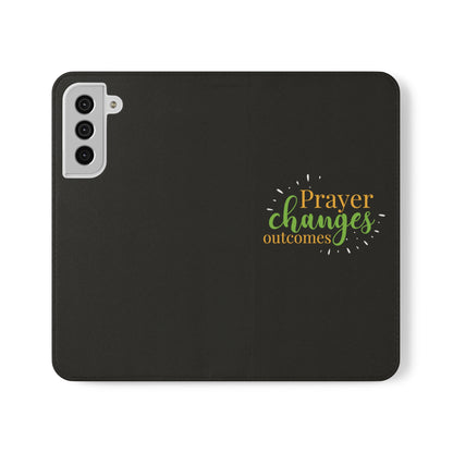 Prayer Changes Outcomes Phone Flip Cases - ClaimedbyGodDesigns