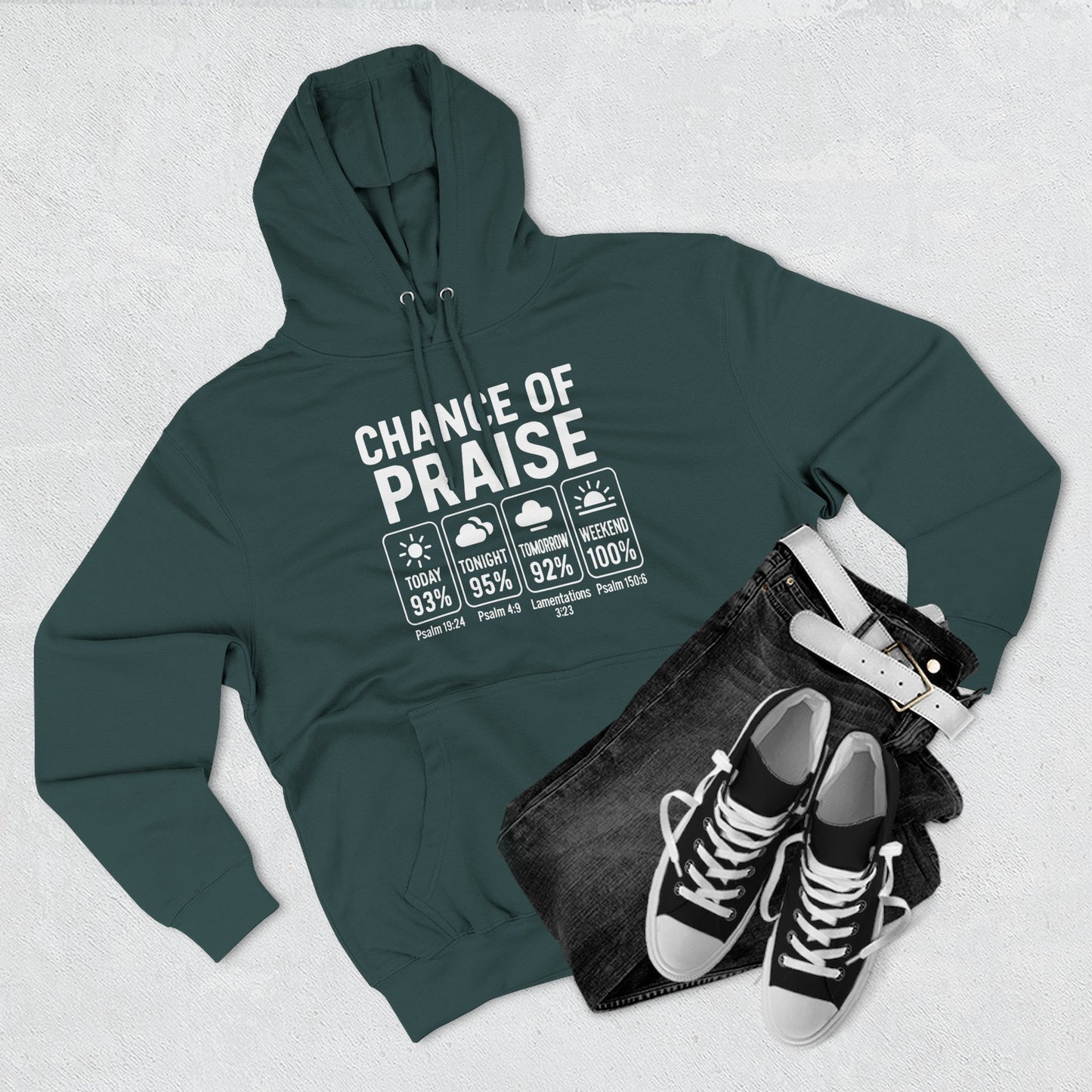 Inspirational Unisex Fleece Hoodie for Everyday Blessings, Praise Hoodie, Faith Apparel, Cozy Gift for Friends, Spiritual Wear - ClaimedbyGodDesigns
