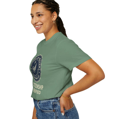 Citizen of Heaven T-shirt, Unisex Garment - Dyed Tee, Spiritual Gift, Christian Apparel, Faith - Based Fashion, Inspirational Top - ClaimedbyGodDesigns