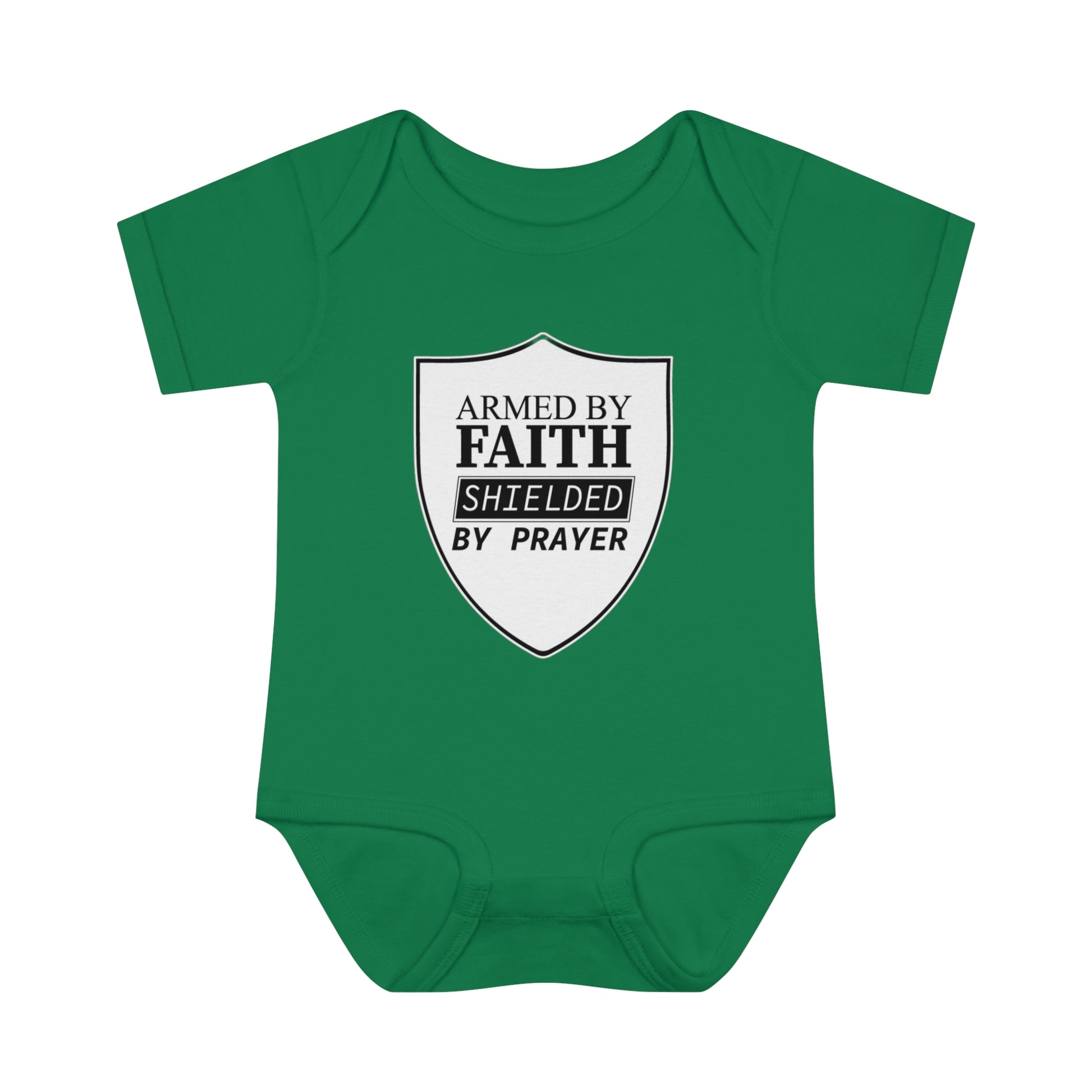 Armed By Faith Shielded By Prayer Christian Baby Onesie Printify