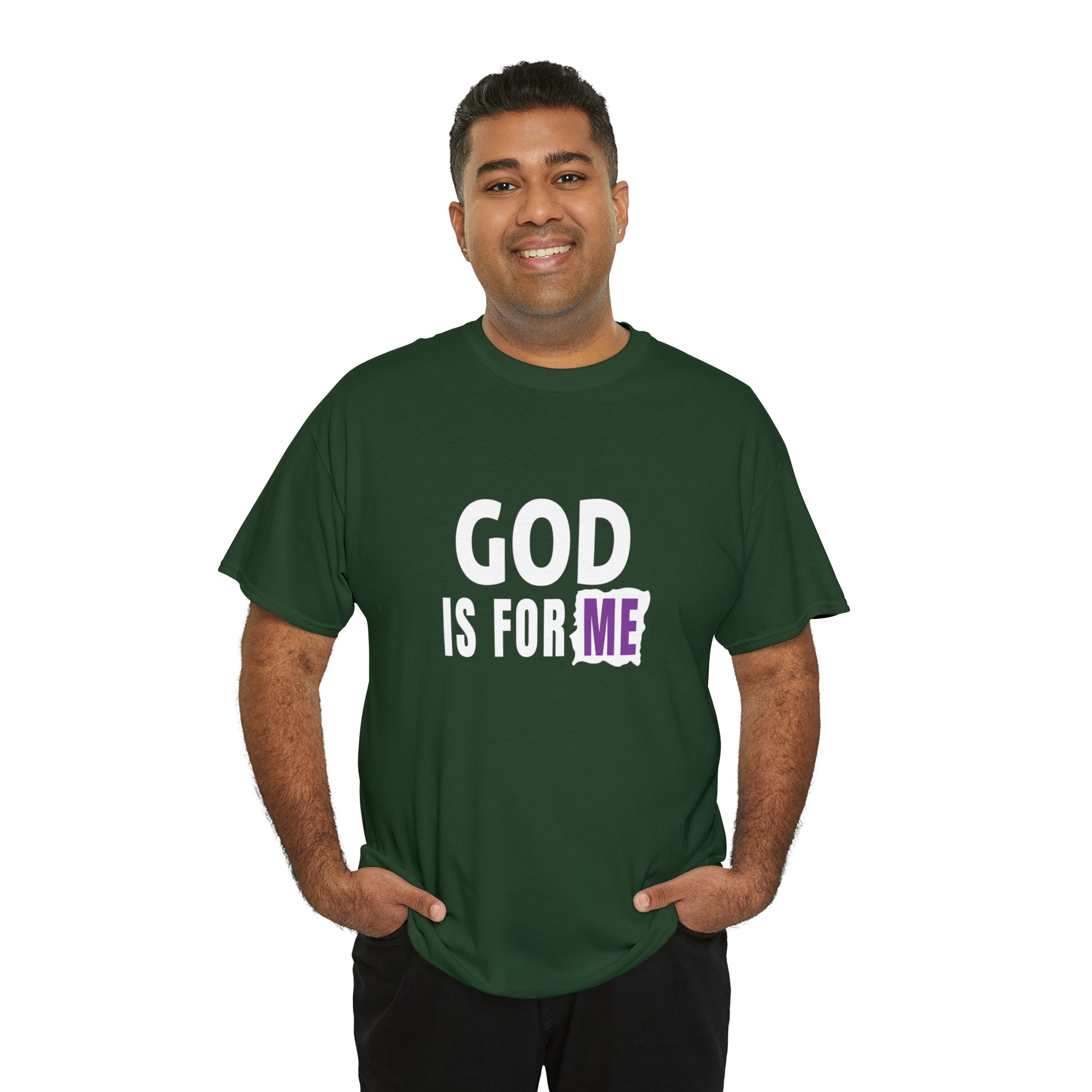 God Is For Me Unisex Heavy Cotton Tee Printify