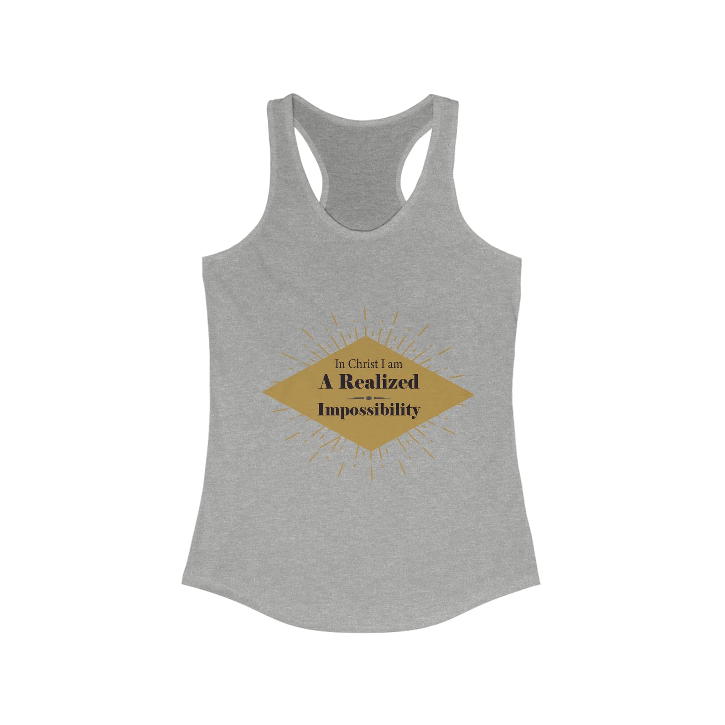 In Christ I Am A Realized Impossibility Women’s Slim fit tank-top