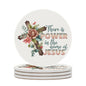 There Is Power In His Name Christian Round Ceramic Coaster - ClaimedbyGodDesigns