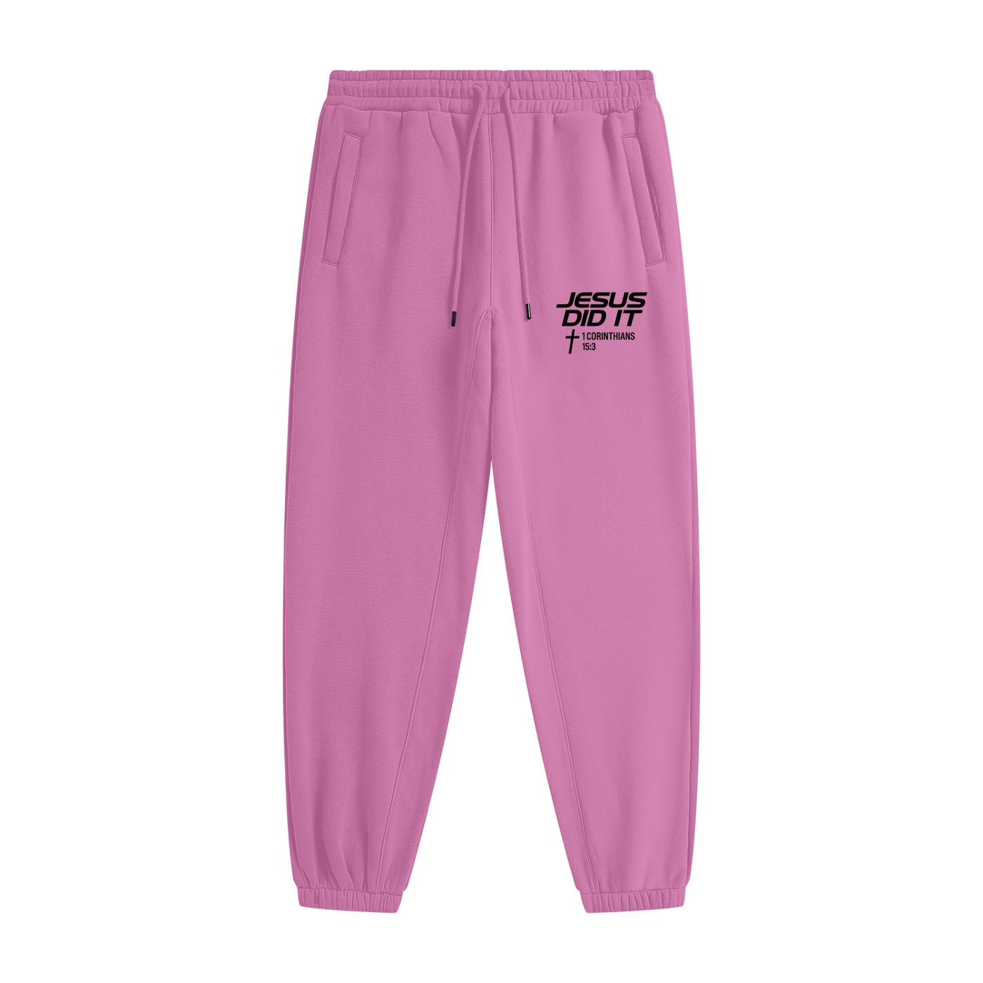 He Did It Unisex Christian Heavyweight Fleece Joggers (sweatpants)