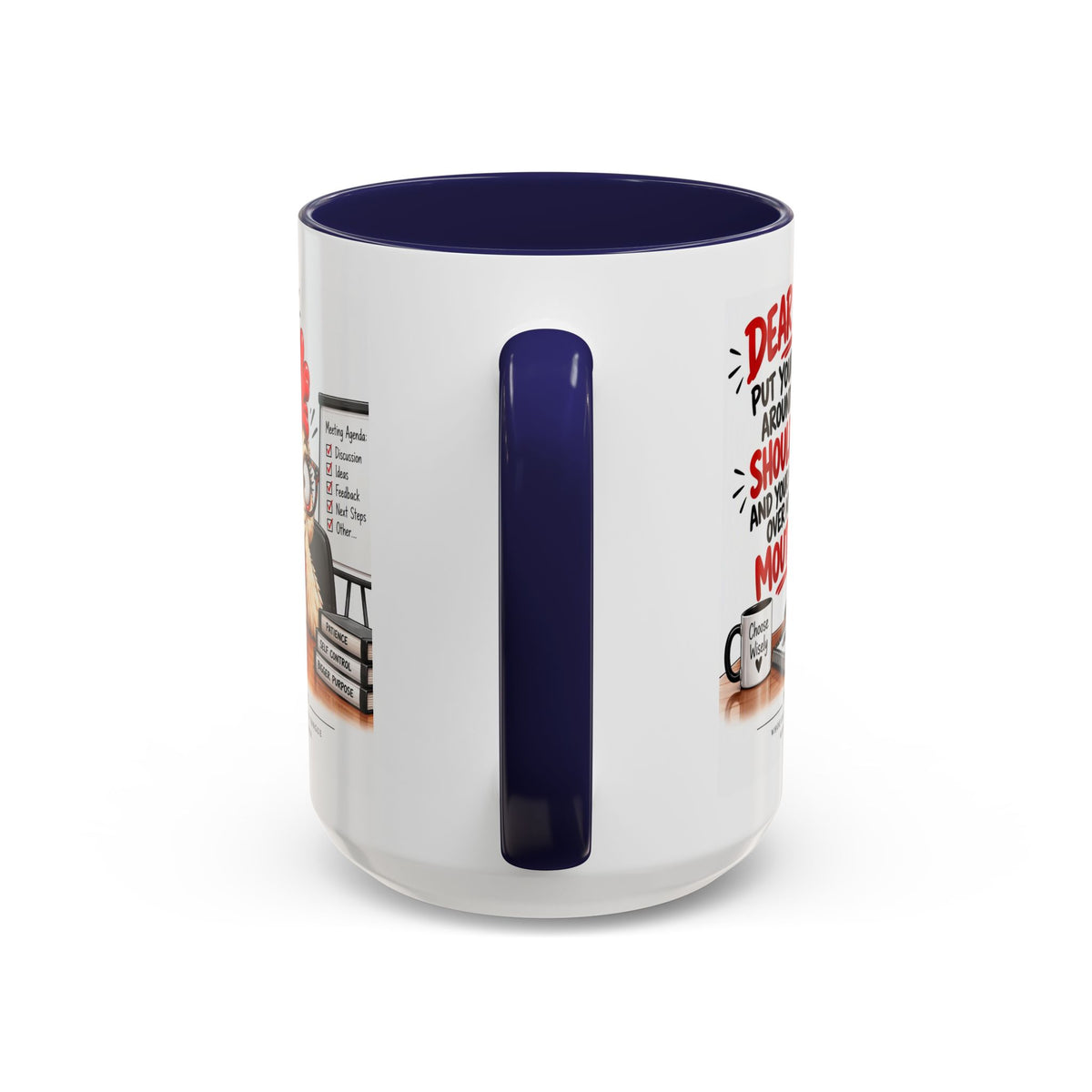 Christian Coffee Mug — "Dear Lord, Put Your Arm Around My Shoulder" Inspirational Ceramic Mug