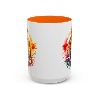 Fearless in Faith Lion Coffee Accent Mug - 11oz & 15oz Inspirational Drinkware