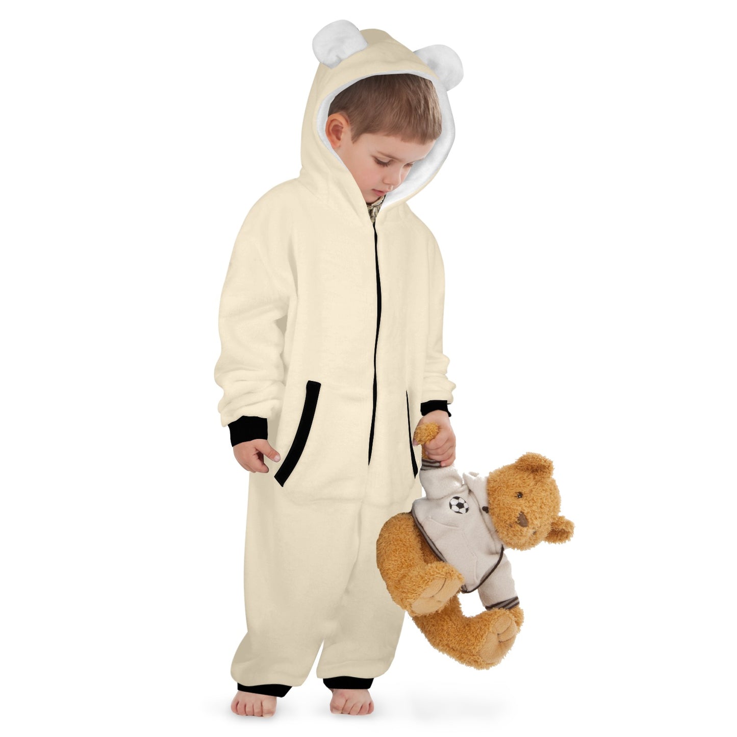 If Lost Return To Him One-Piece Zip up Hooded Pajamas for Little Kids (Toddler)