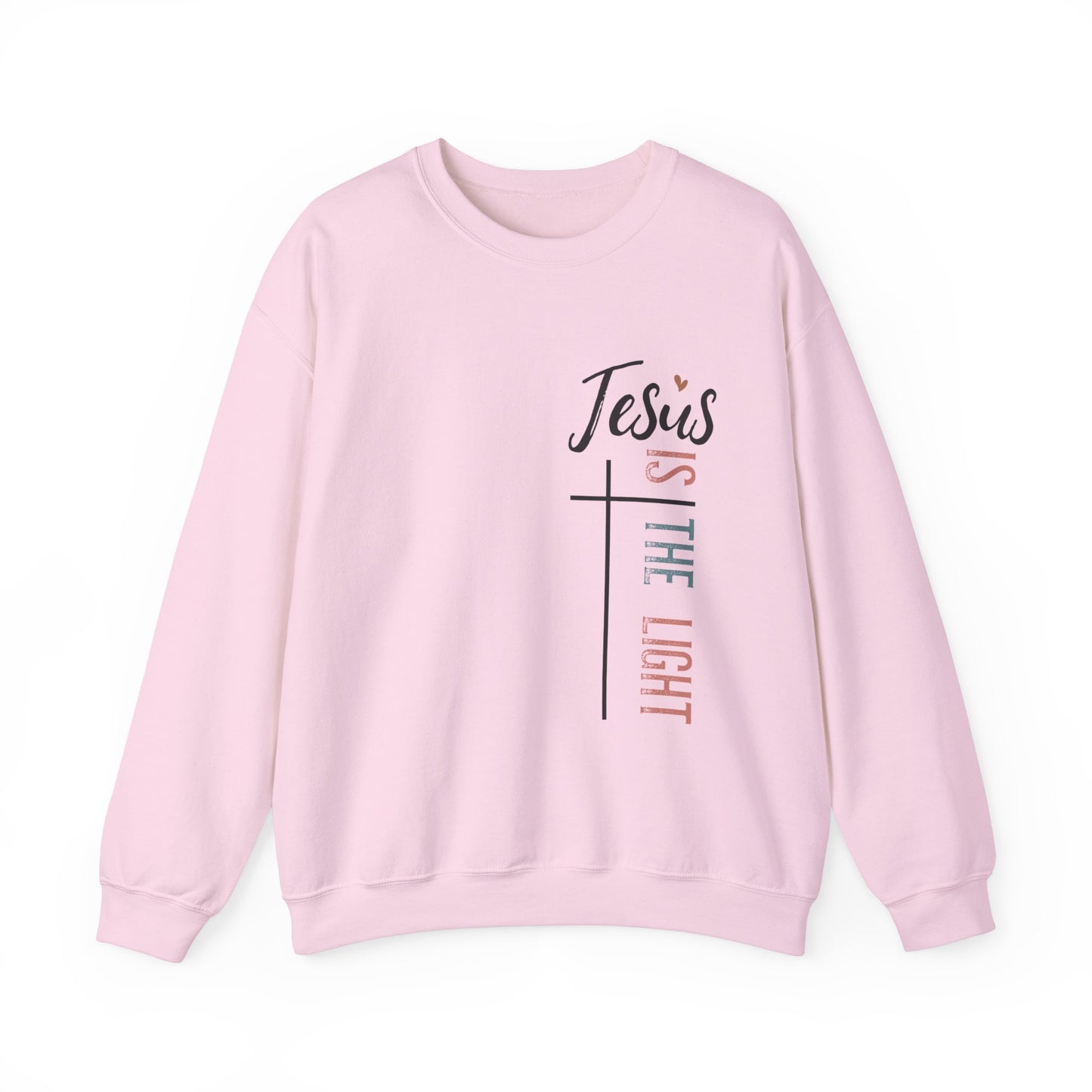 Jesus Is The Light Women's Heavy Blend™ Crewneck Christian Sweatshirt