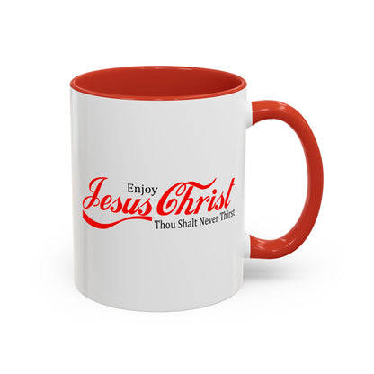 Christian Ceramic Mug - Enjoy Him Accent Coffee Mug (11, 15oz)