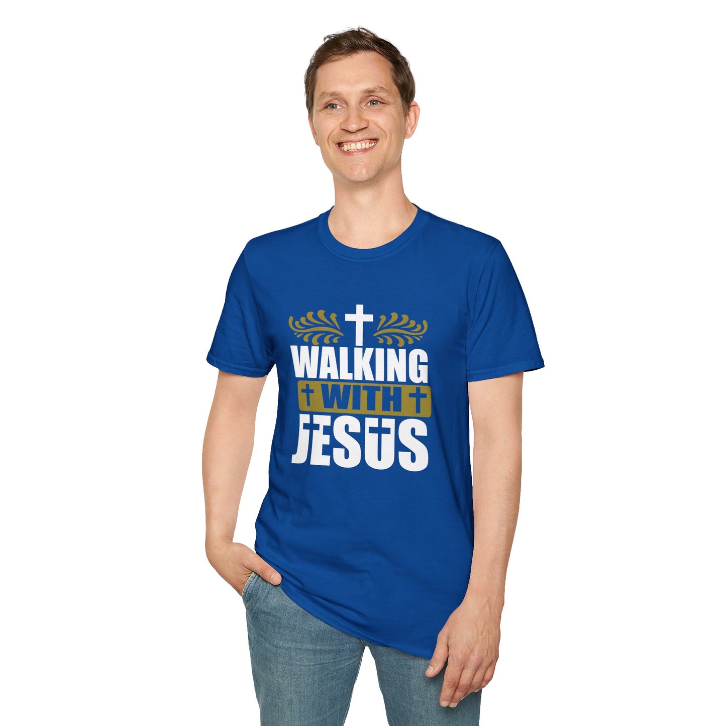 Walking With Jesus Unisex Christian T-shirt