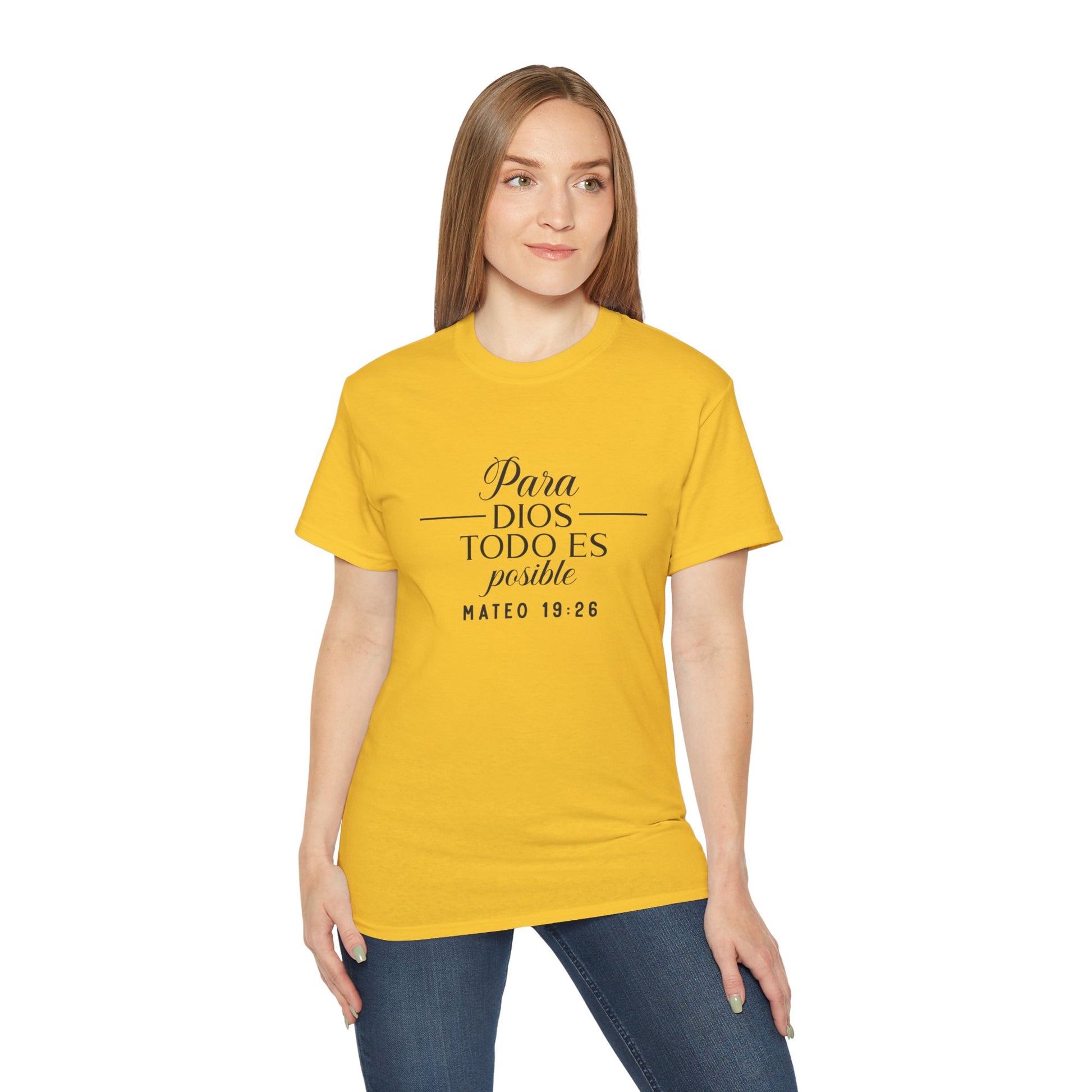 Para Dios Todo Es Posible Christian Spanish Unisex T-shirt Printify