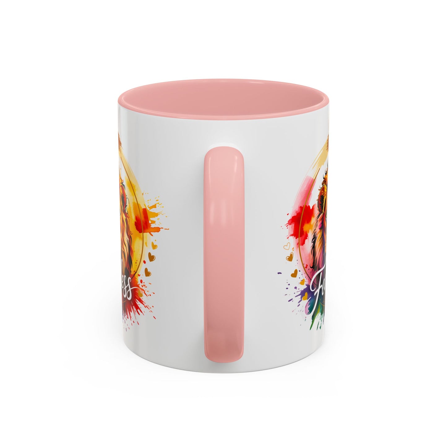 Fearless in Faith Lion Coffee Accent Mug - 11oz & 15oz Inspirational Drinkware