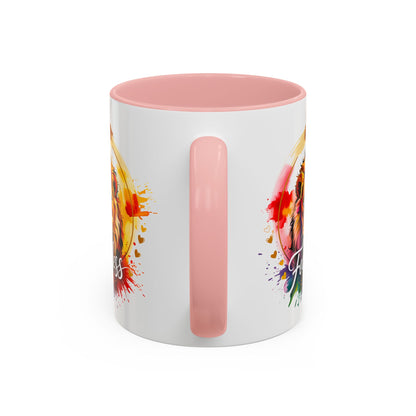 Fearless in Faith Lion Coffee Accent Mug - 11oz & 15oz Inspirational Drinkware