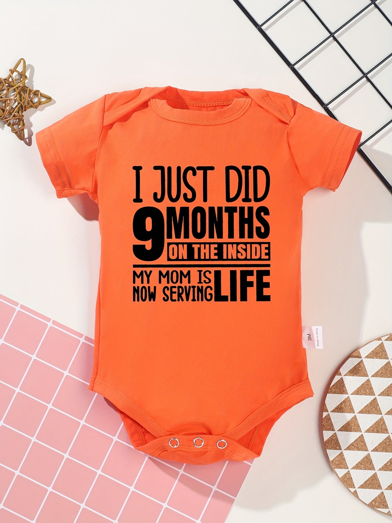 I Just Did 9 Months On The Inside Christian Baby Onesie claimedbygoddesigns