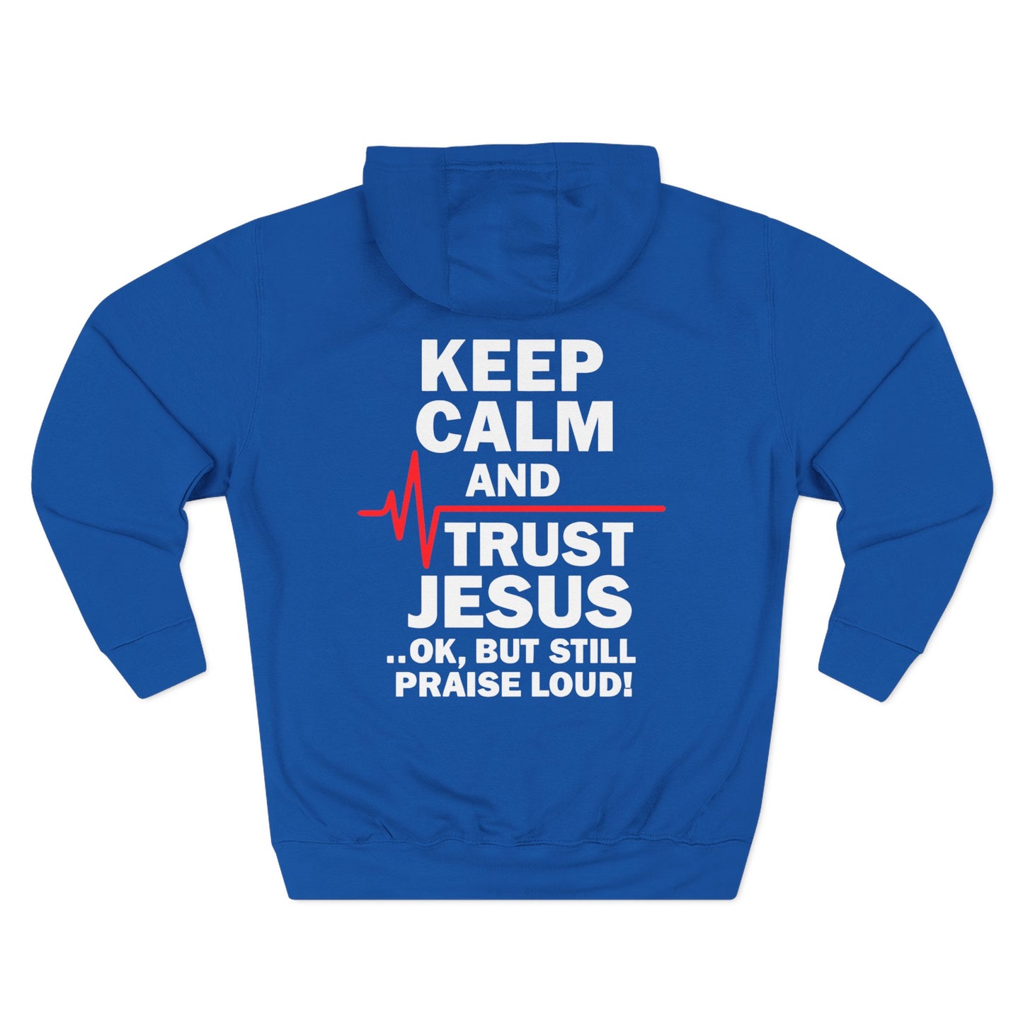 Keep Calm Trust Him Unisex Hoodie | Faith Sweatshirt, Christian Apparel, Inspirational Gift, Religious Hoodie, Bible Verse Clothing