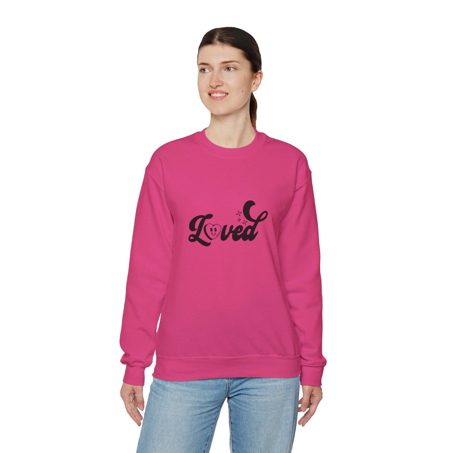 Romans 5:8 You Are Loved More Than You Will Ever Know Unisex Heavy Blend™ Crewneck Christian Sweatshirt