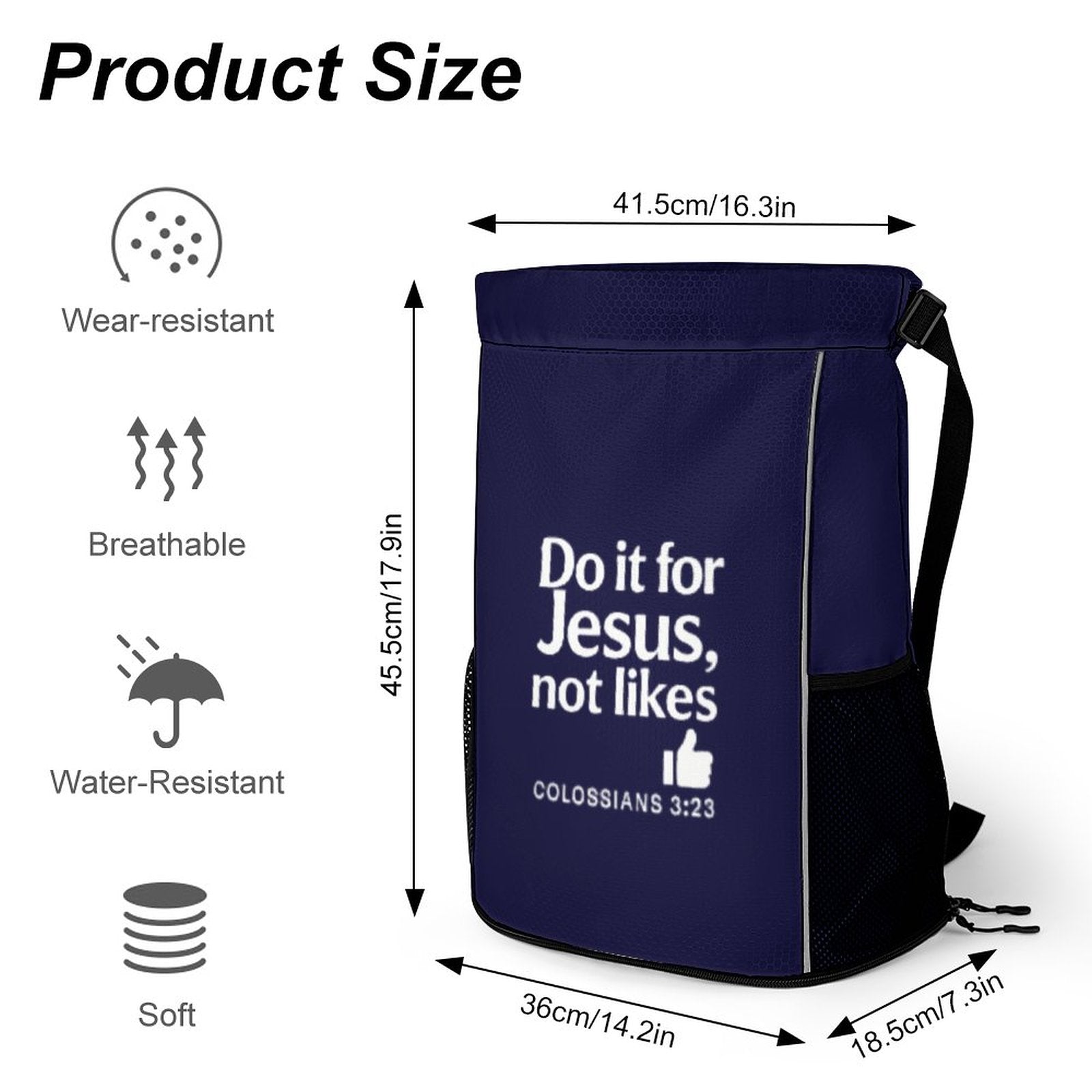 Do It For Him Waffle Cloth Sports Drawstring Bag - ClaimedbyGodDesigns