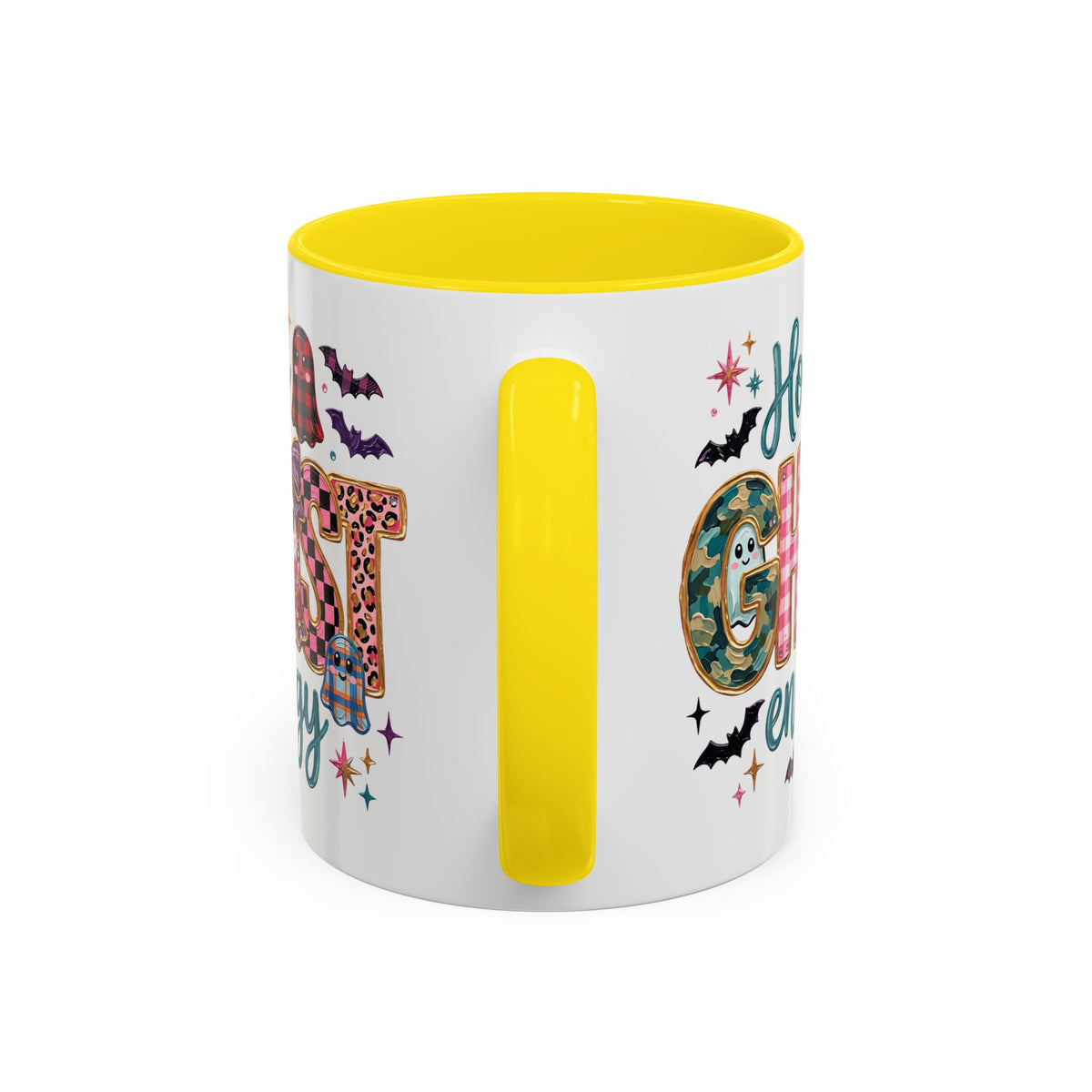 Accent Christian Coffee Mug — "Holy Ghost Energy" Halloween Cute Spooky Ceramic Mug (11/15oz)