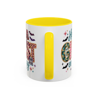 Accent Christian Coffee Mug — "Holy Ghost Energy" Halloween Cute Spooky Ceramic Mug (11/15oz)