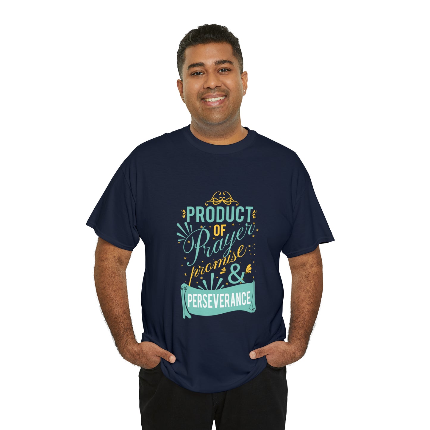 Product Of Prayer Promise & Perseverance Unisex Heavy Cotton Tee