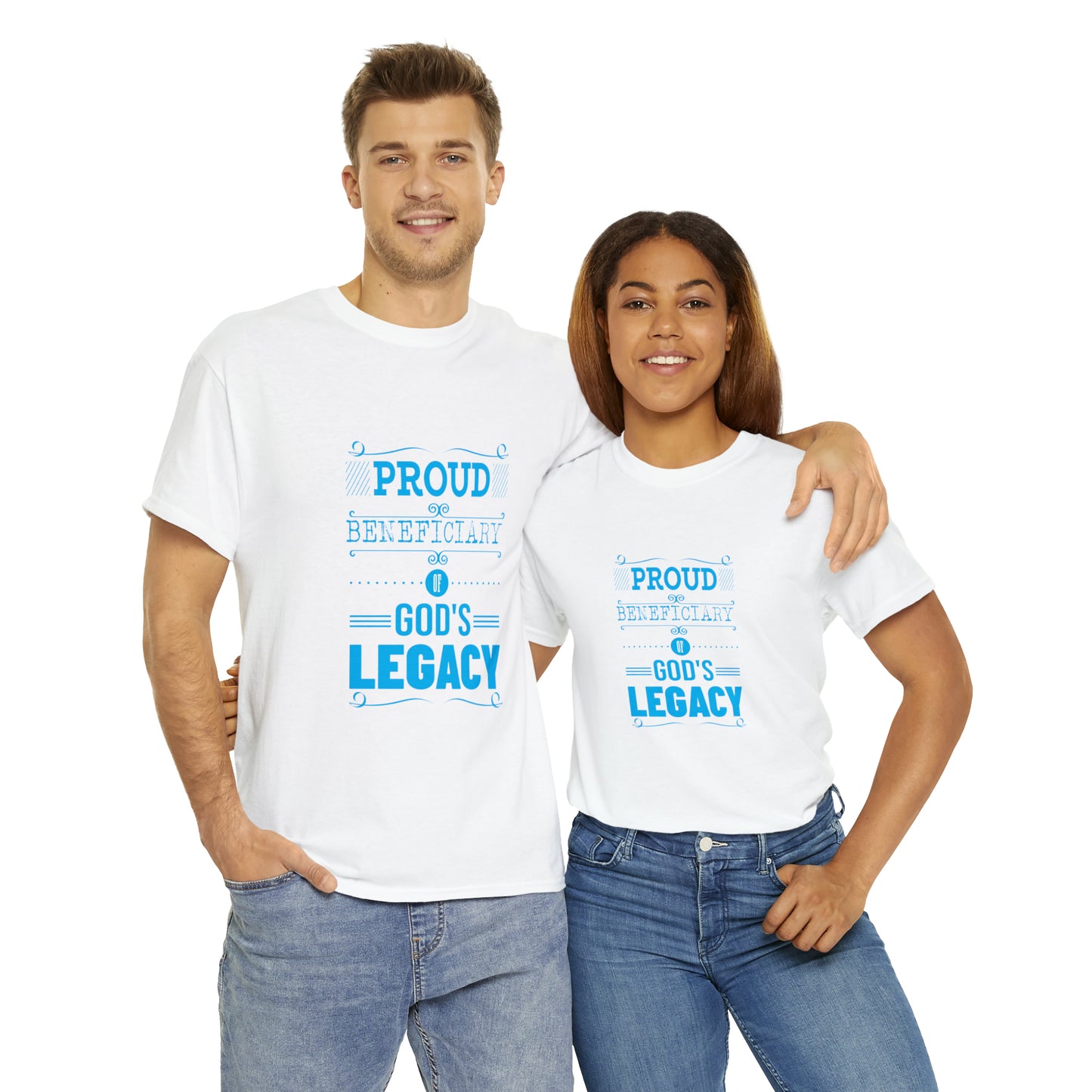 Proud Beneficiary Of God's Legacy Unisex Heavy Cotton Tee