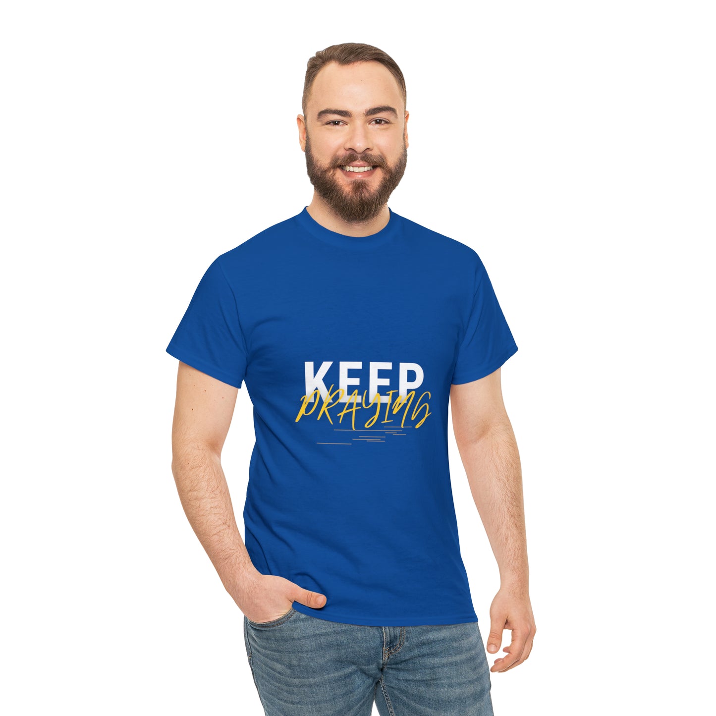 Keep Praying Unisex Heavy Cotton Tee Printify