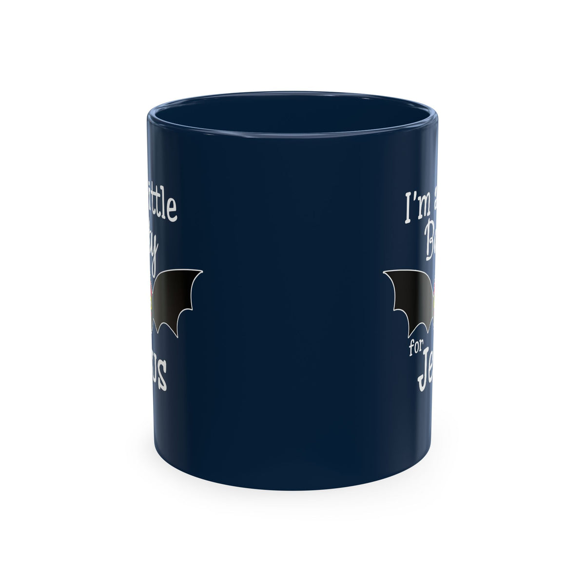 I'm a Little Batty for Jesus Mug – Christian Halloween Ceramic Coffee Cup