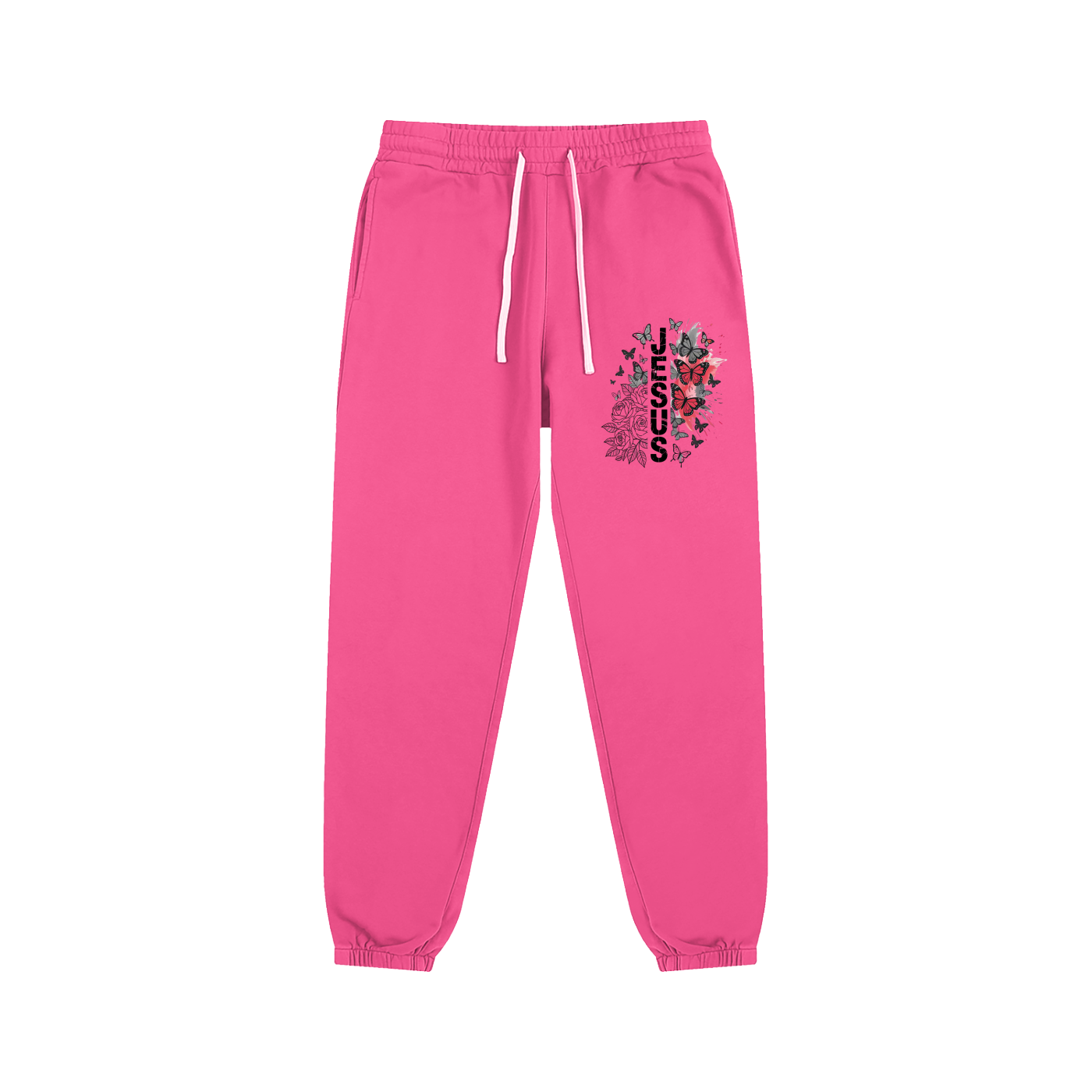 Flowered Jesus Unisex Christian Sweatpants