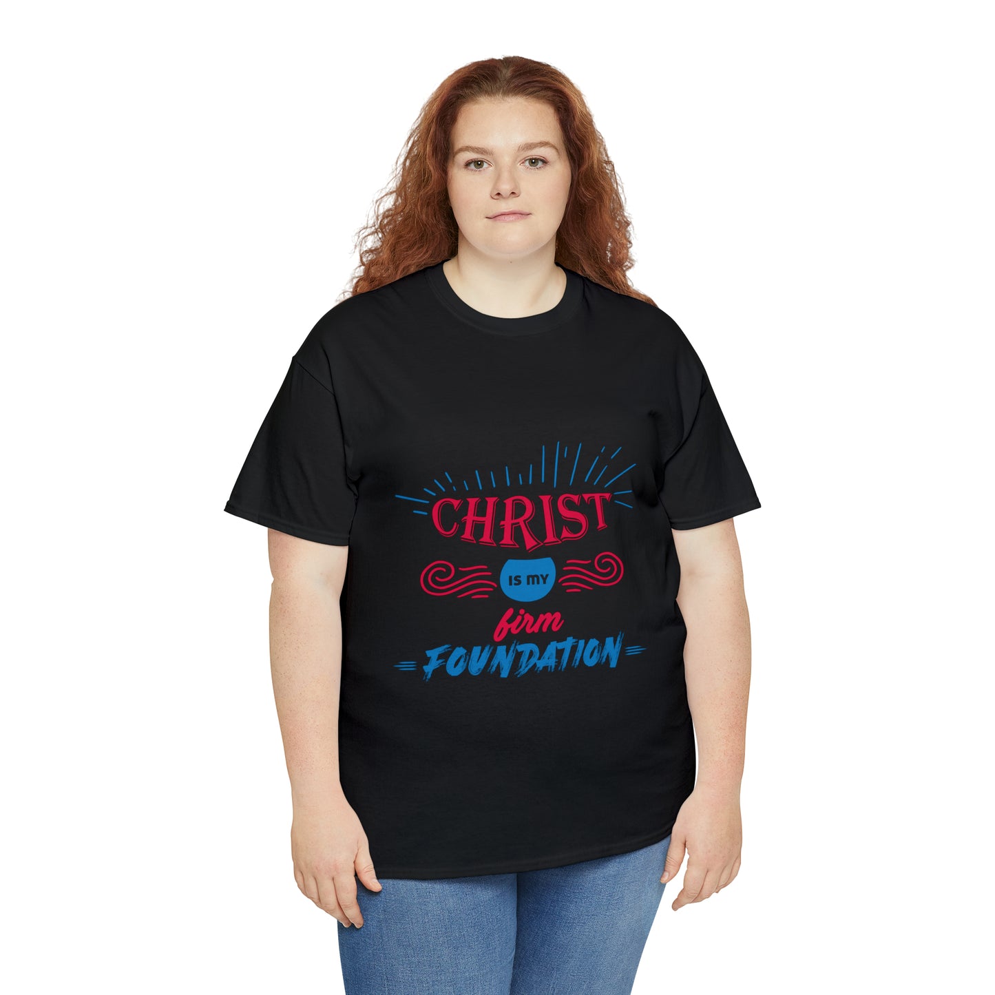 Christ Is My Firm Foundation Unisex Heavy Cotton Tee