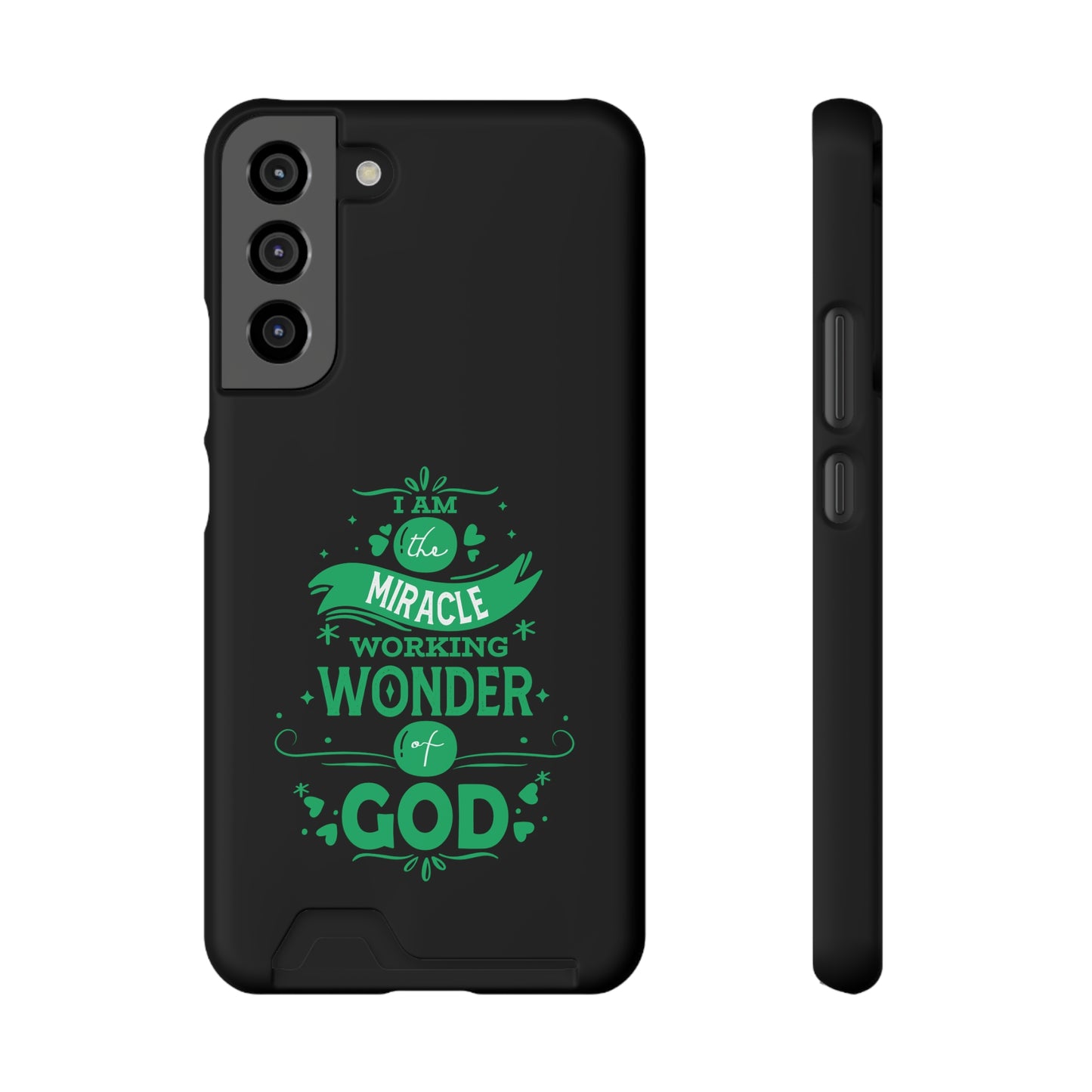 I Am A Miracle Working Wonder Of God Phone Case With Card Holder