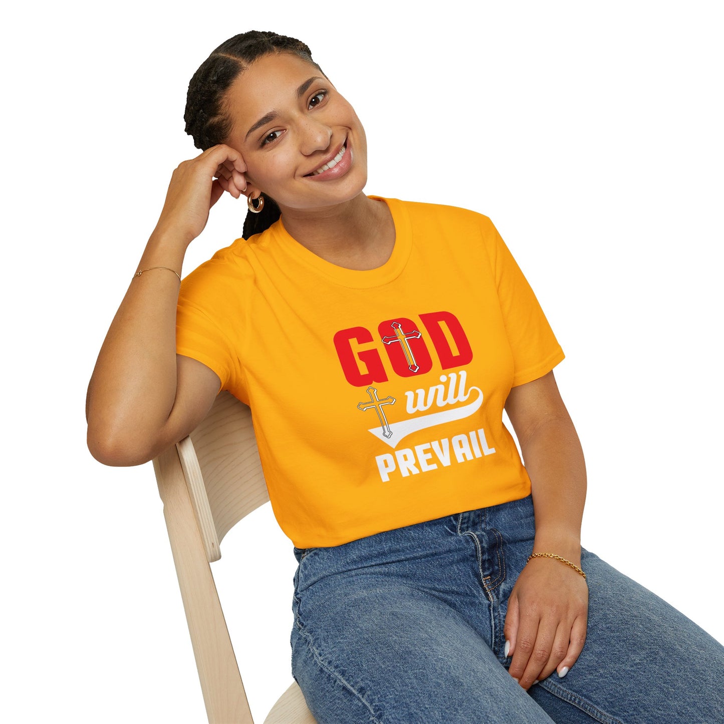 God Will Prevail Christian Unisex T-shirt