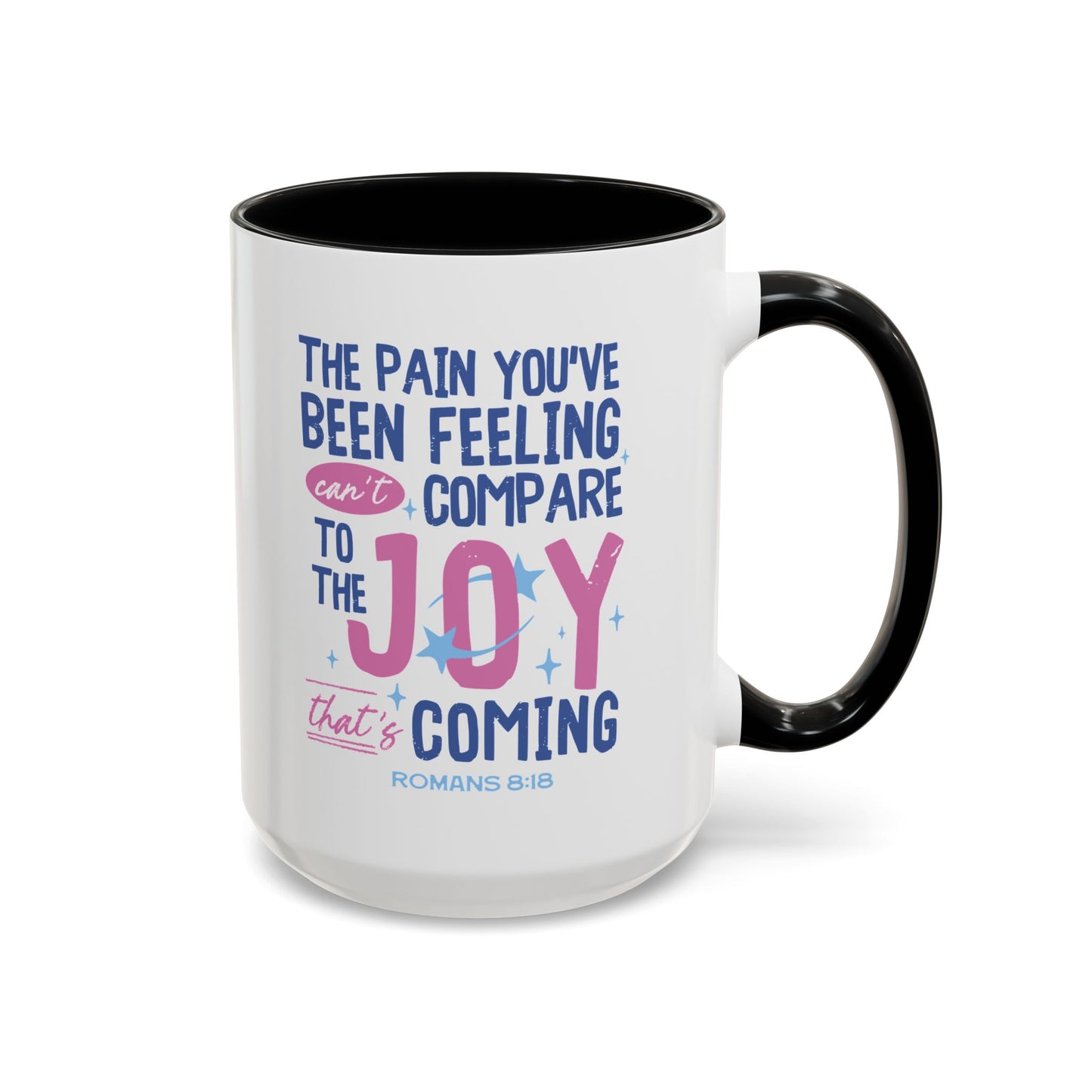 Inspirational Coffee Mug - Joyful Encouragement with Romans 8:18