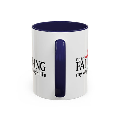 Faith-Inspired Coffee Accent Mug - Motivational Drinkware for Daily Inspiration