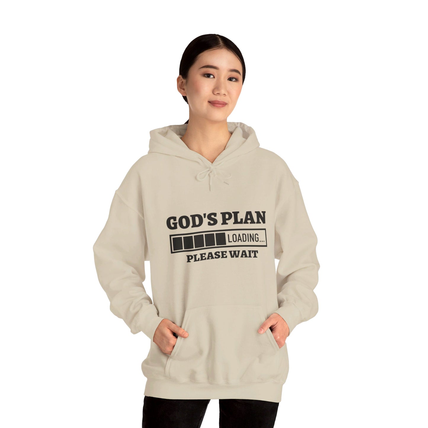 God's Plan Loading Unisex Christian Pullover Hooded Sweatshirt